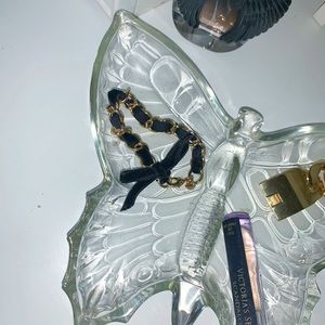 Black Velvet and Gold Bracelet